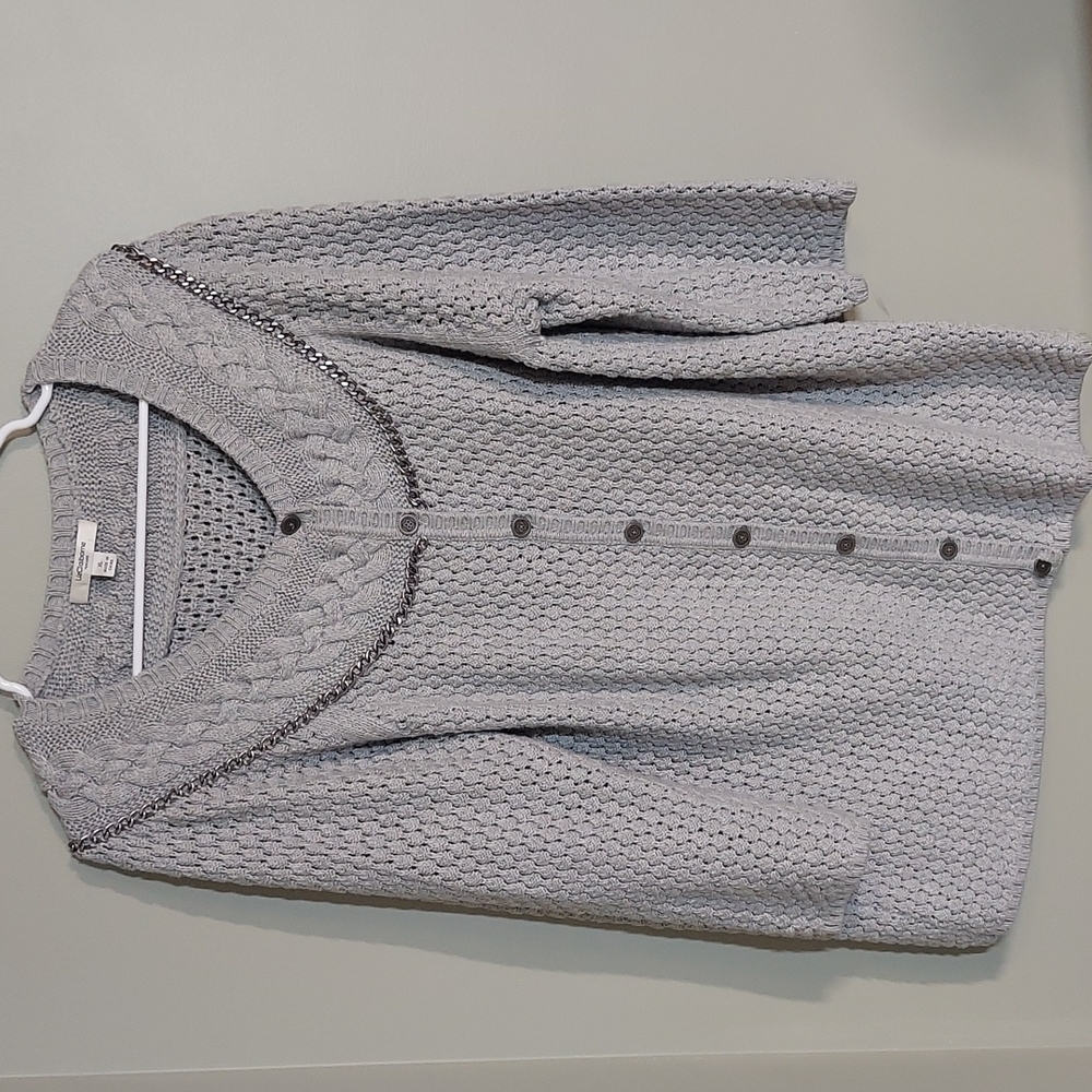 Liz Claiborne Knit Gray Sweater Size XL